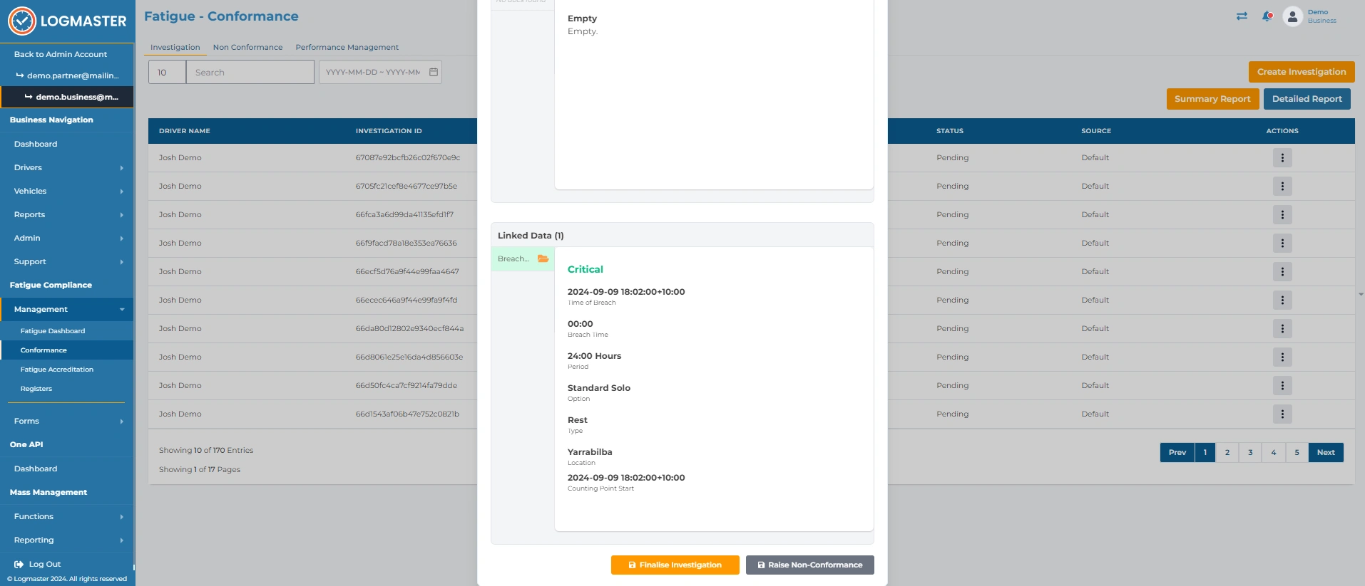 Logmaster Australia Desktop Dashboard Logmaster Australia Desktop Dashboard