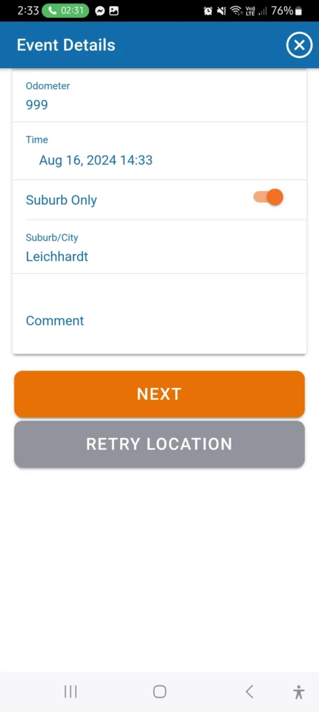 Logmaster Australia Event Details