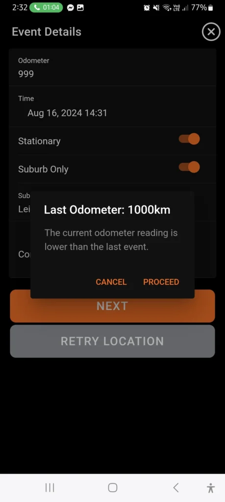 Logmaster Australia Event Details Dashboard