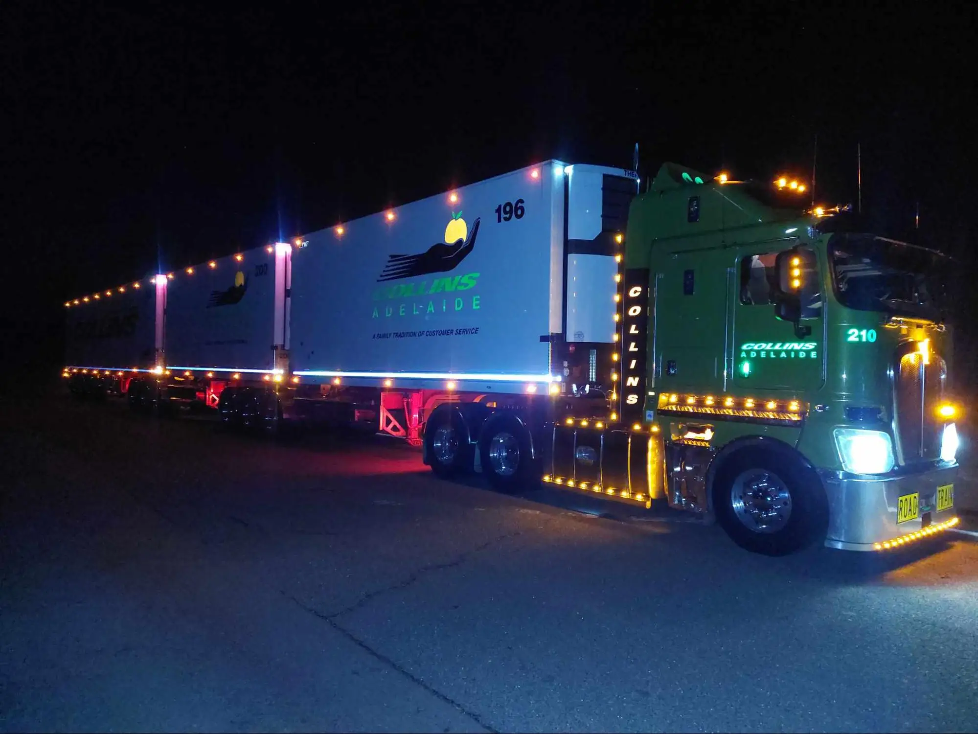 Logmaster Australia Silver and Green Truck